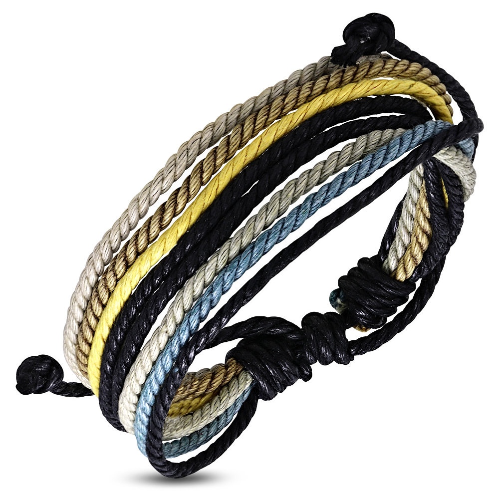 Armband / Surfarmband - Rep i Flera Varv i Olika Färger / Multifärg