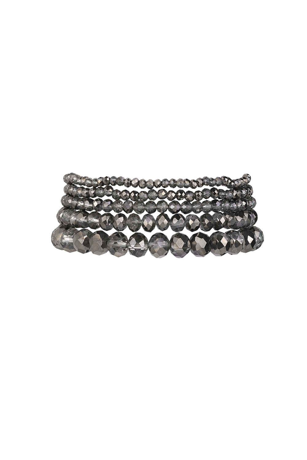 5 st Kristallarmband / Armband med Kristall - Svart &