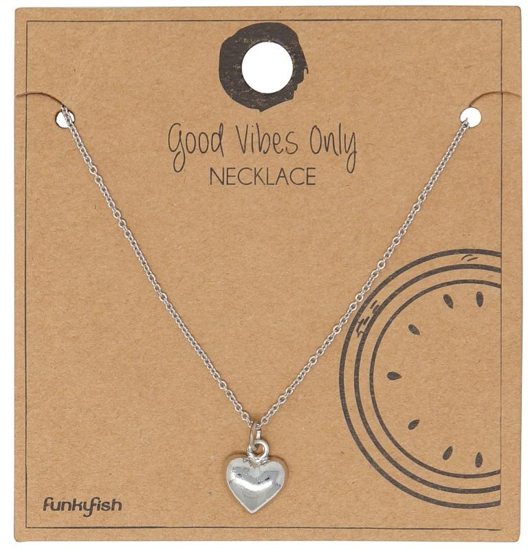 Silver Halsband med Enkelt Hjärta / Heart - Stilren Design