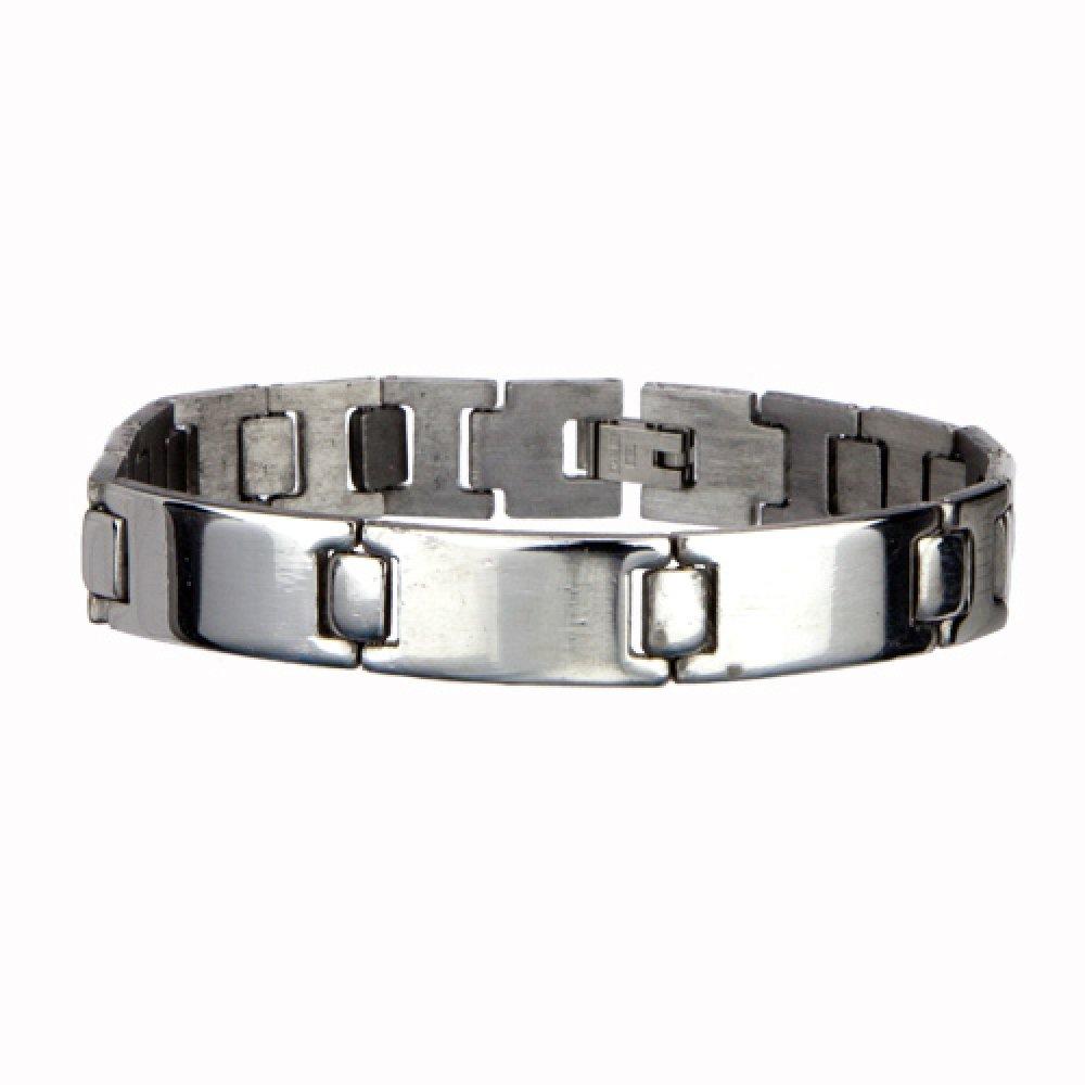 Silver Armband i Rostfritt Stål - Snygg Design på Länk / Kedja