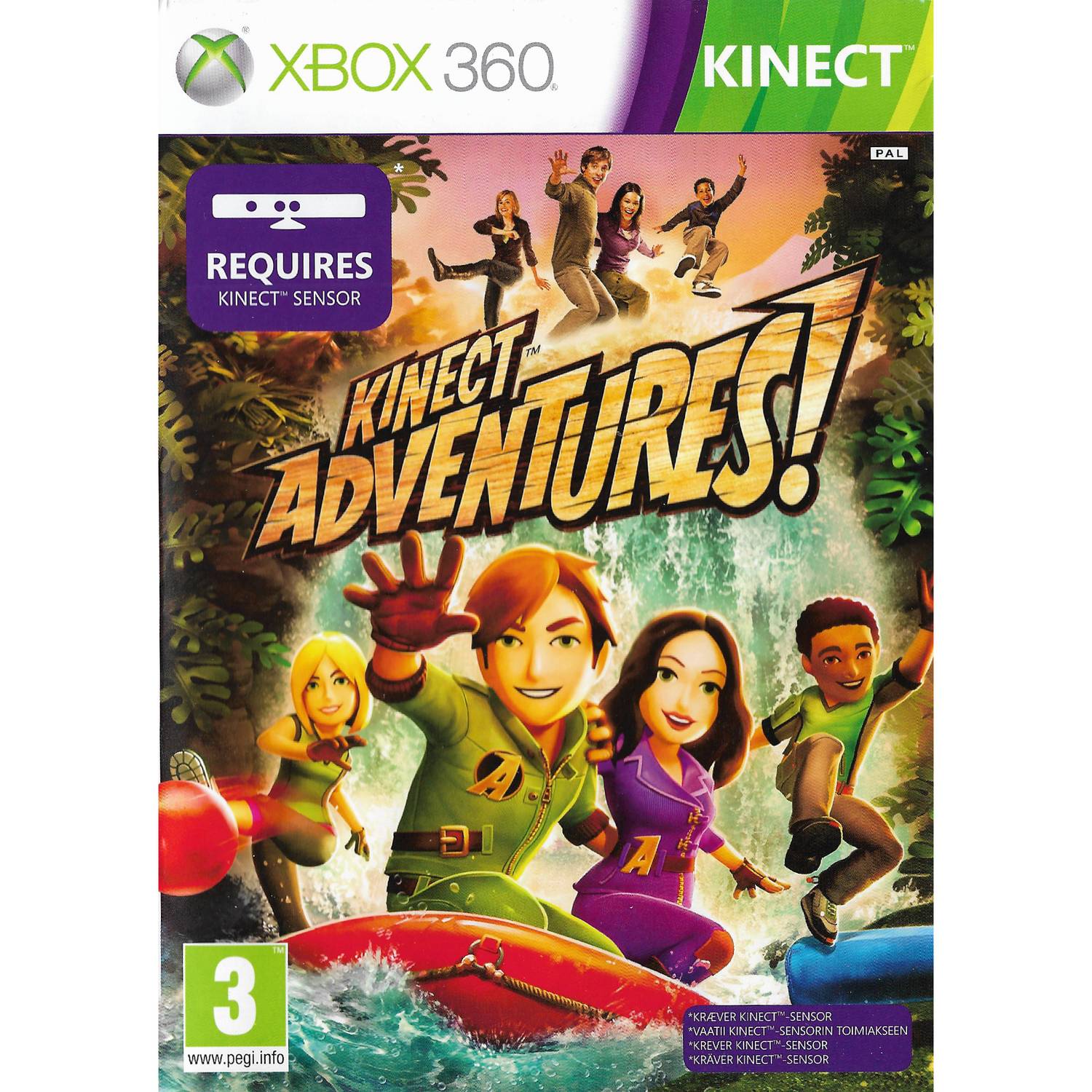 Kinect Adventures Xbox 360 Kinect Nordic (Brukt)
