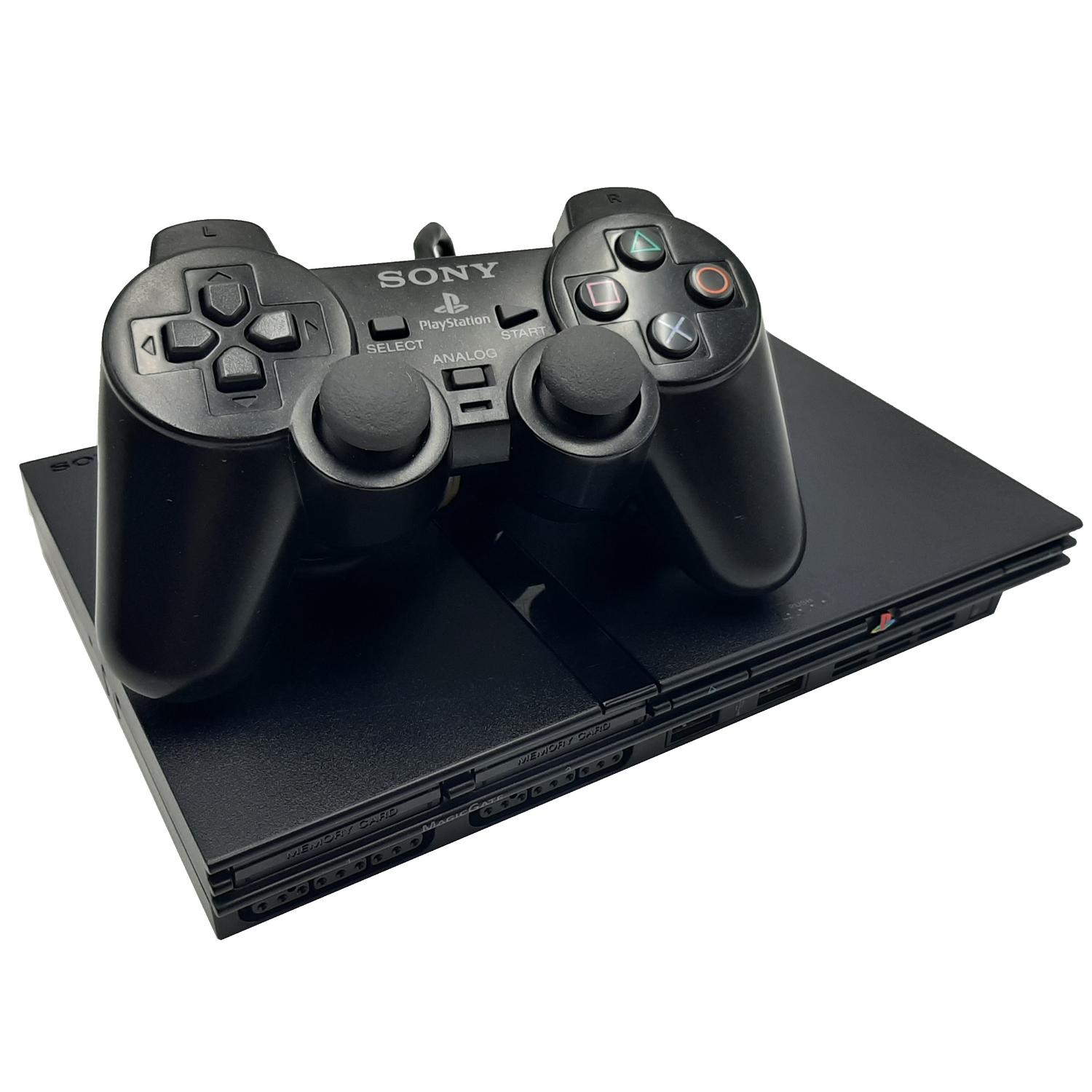 Playstation 2 PS2 Slim Black (Käytetty)