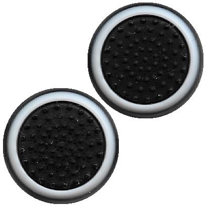 Kumipäällinen Valkoinen Joystick 2 kpl