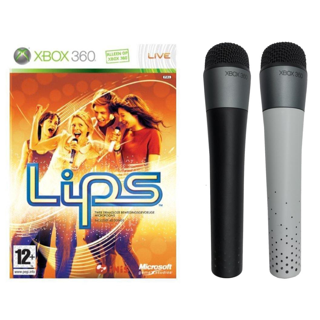 Lips + 2 Mikrofoner Xbox 360 (Brukt)