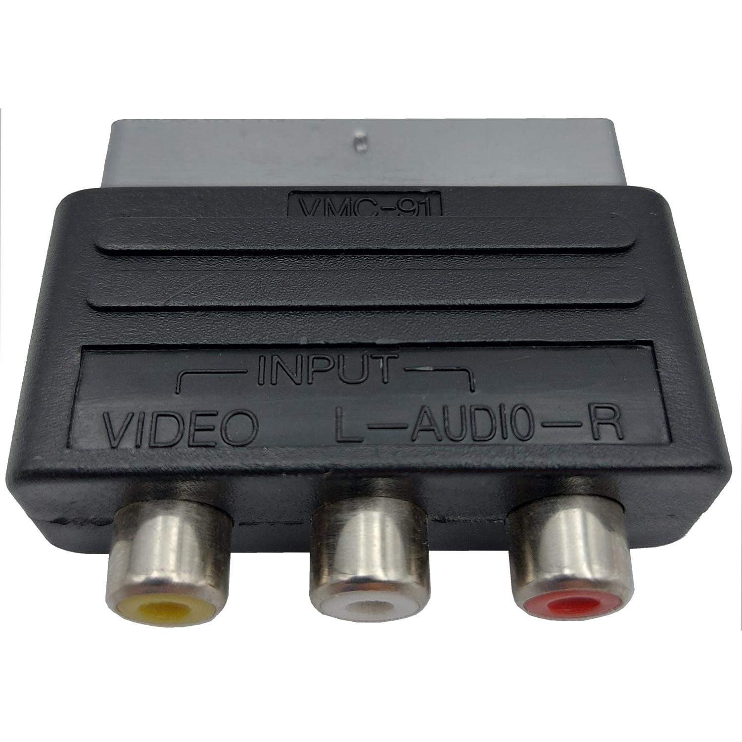 Scart Kontakt Adapter RCA AV Playstation (Begagnad)