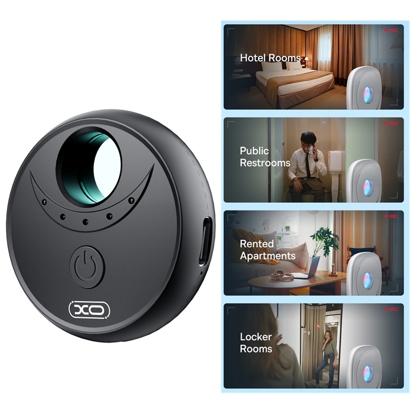 Skjult kameradetektor, Mini Travel skjult spionkamera Infrarød Detektor -XO