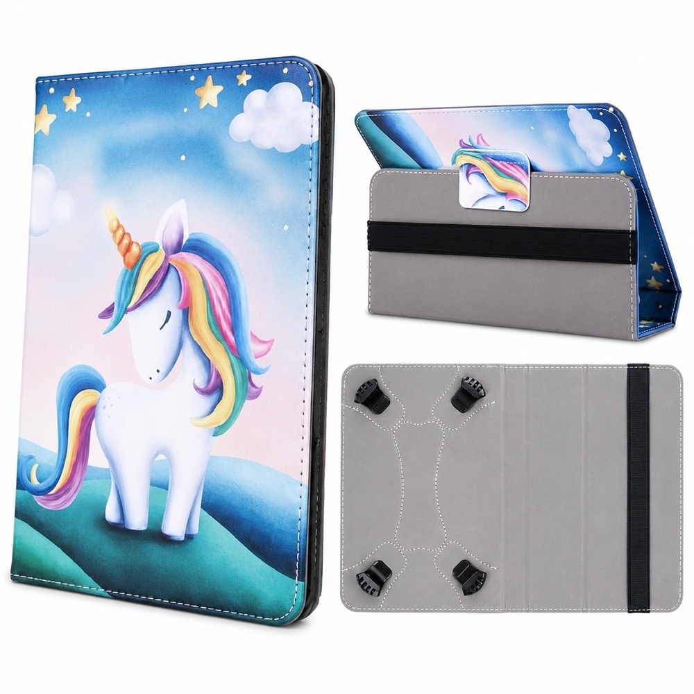 Universal Flip Fodral för 7"-8" - Unicorn