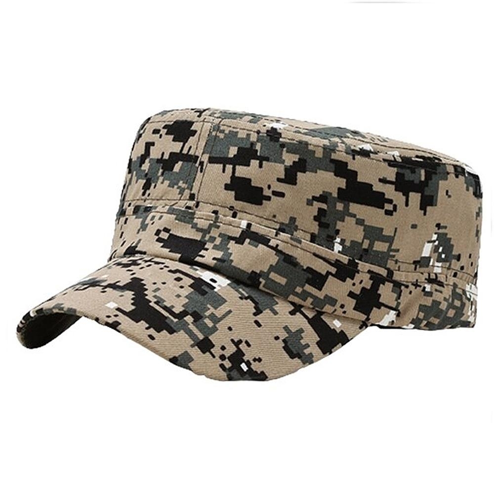 Militärkeps Kamouflage Camo - Grå eller
