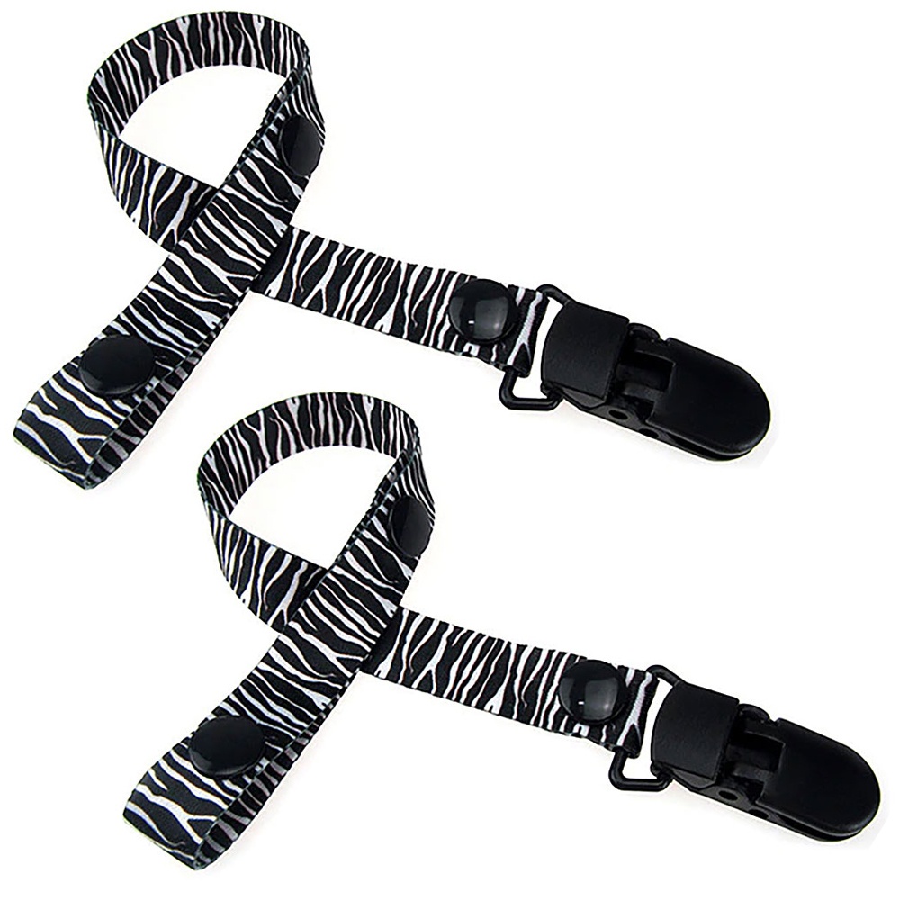 2-pack Napphållare / Nappklämma Ställbar längd - Välj mönster
