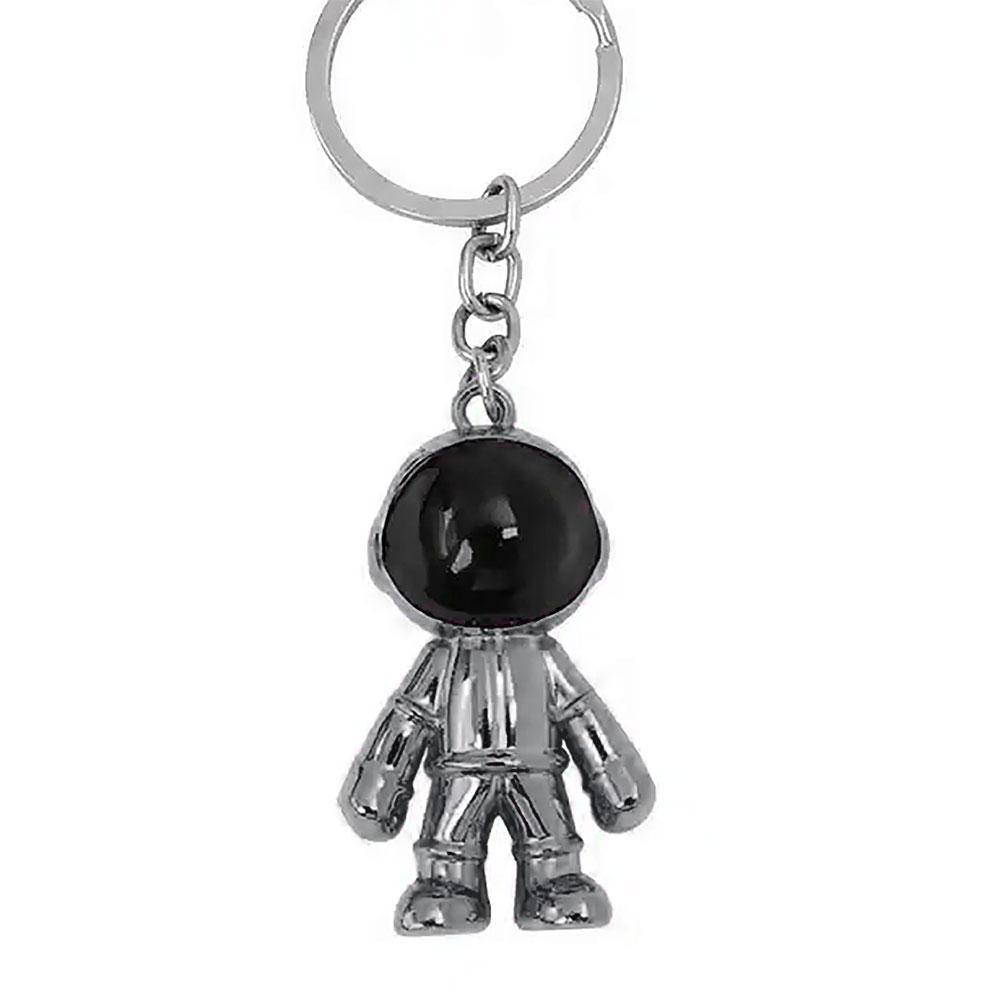 Nyckelring Cool Astronaut / Spaceman i metall - Grå metallic
