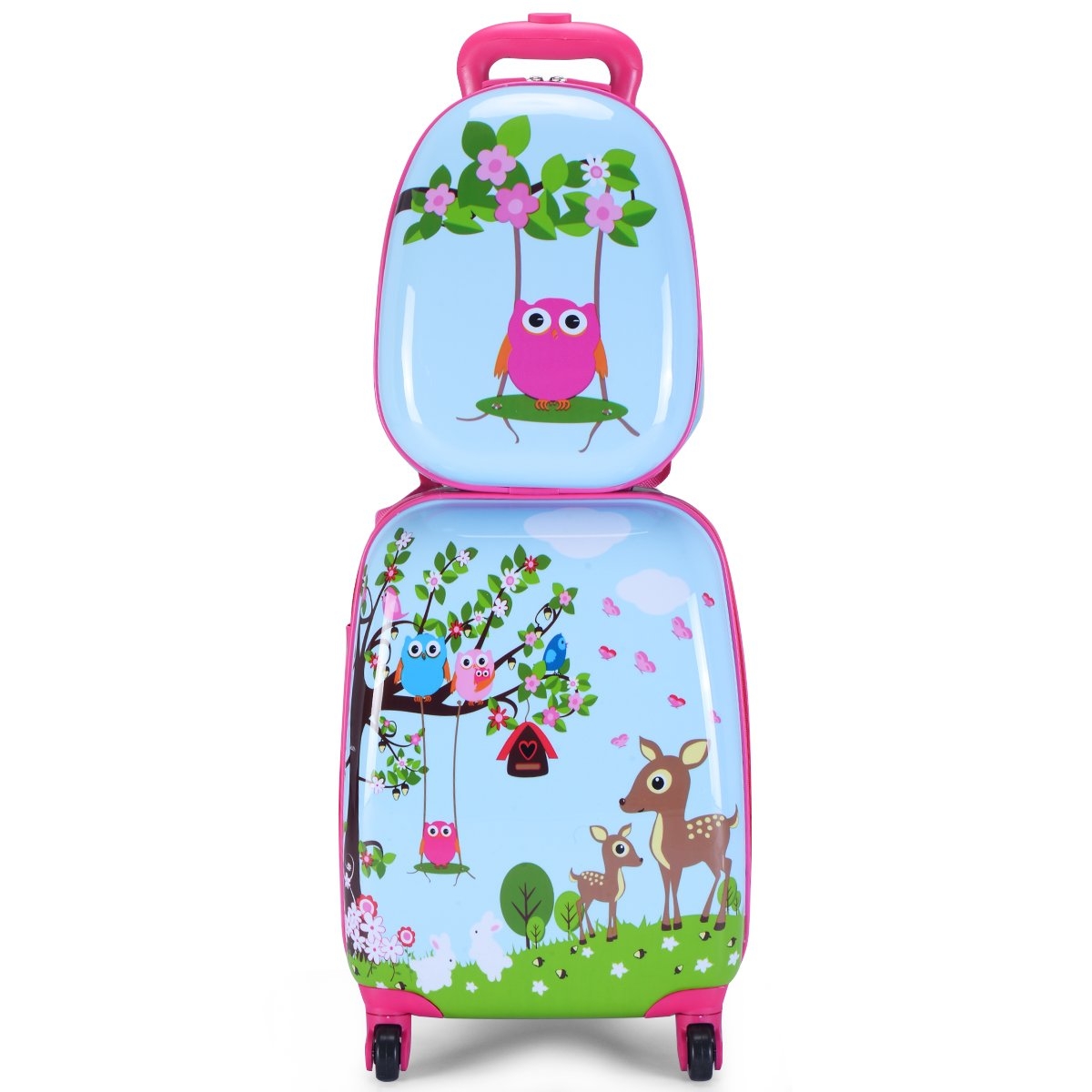 2-delat resväska set barnbagage 16'' resväska + 12'' ryggsäck
