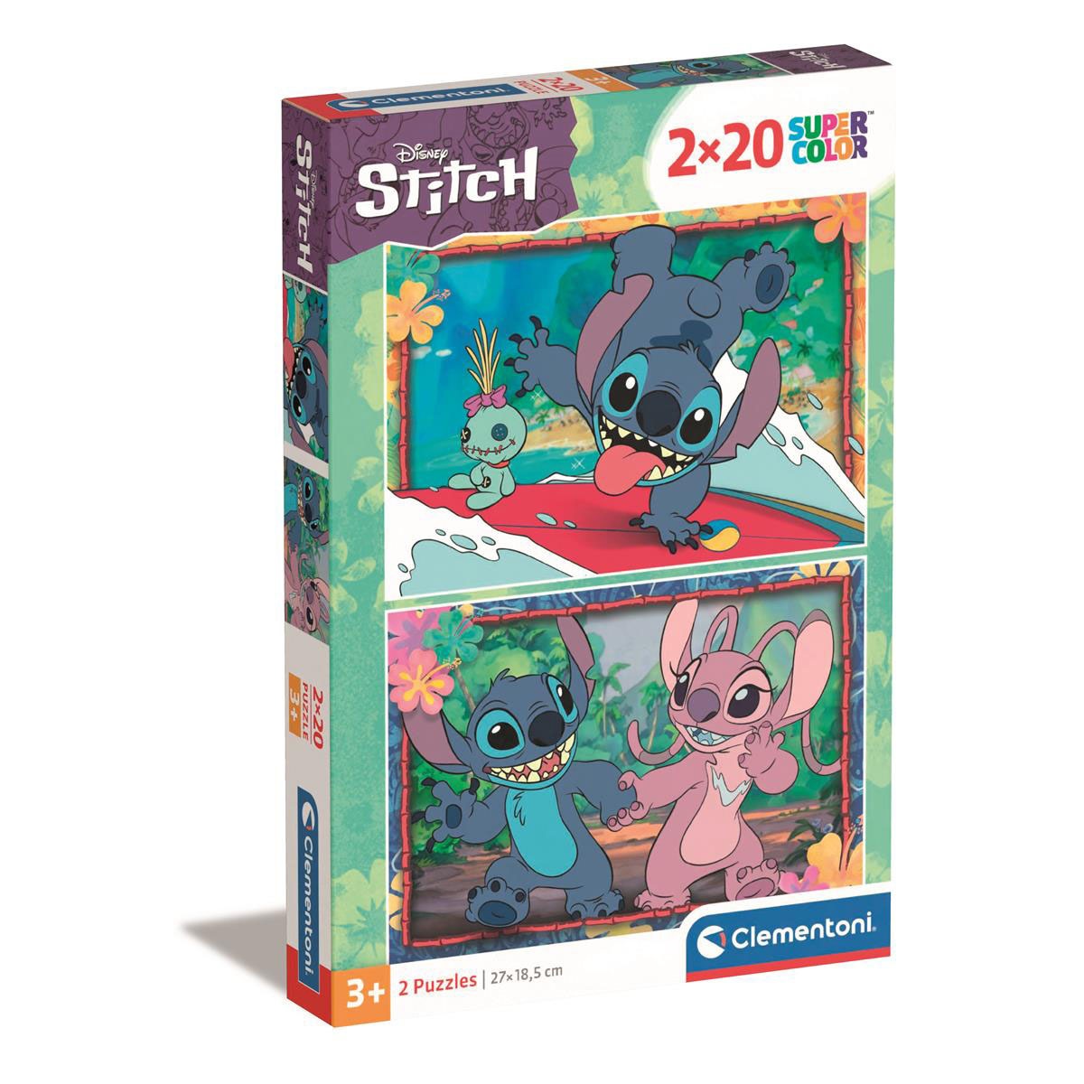 2X20 kpl palapelit Disney Stitch