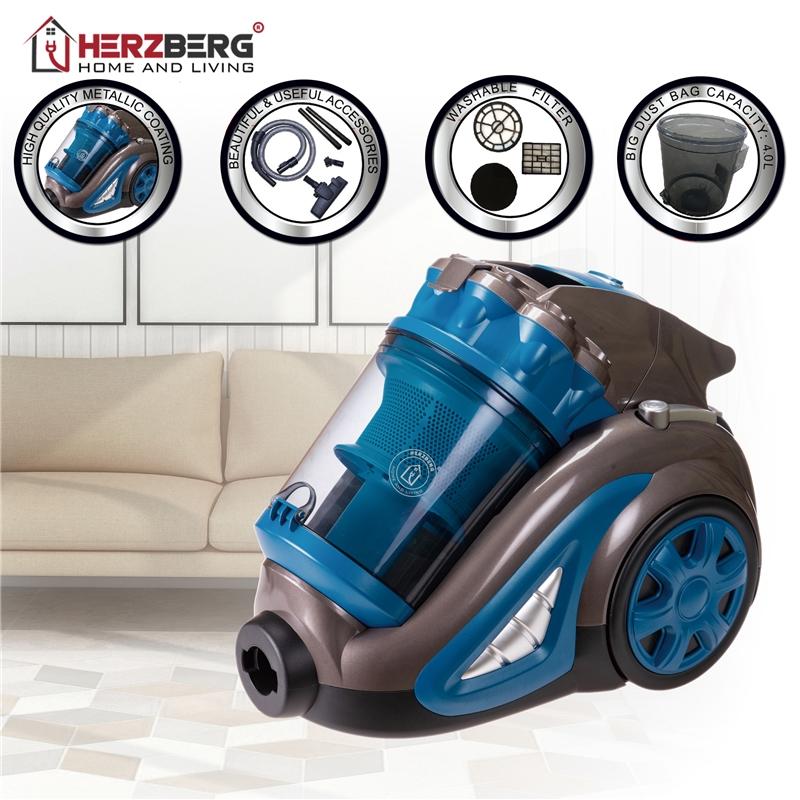 Köp Herzberg HG 8047BLU: Påslös dammsugare | Fyndiq Köp Herzberg HG 8047BLU: Påslös dammsugare | Fyndiq