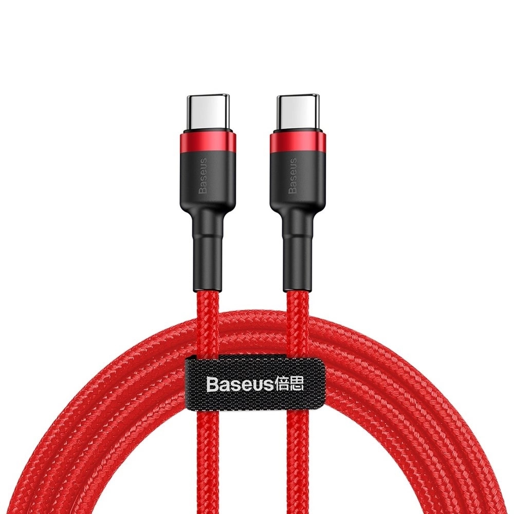 Baseus CATKLF-G09 USB-C - USB-C PD QC Kabel 60W 3A 480Mb/s 1m