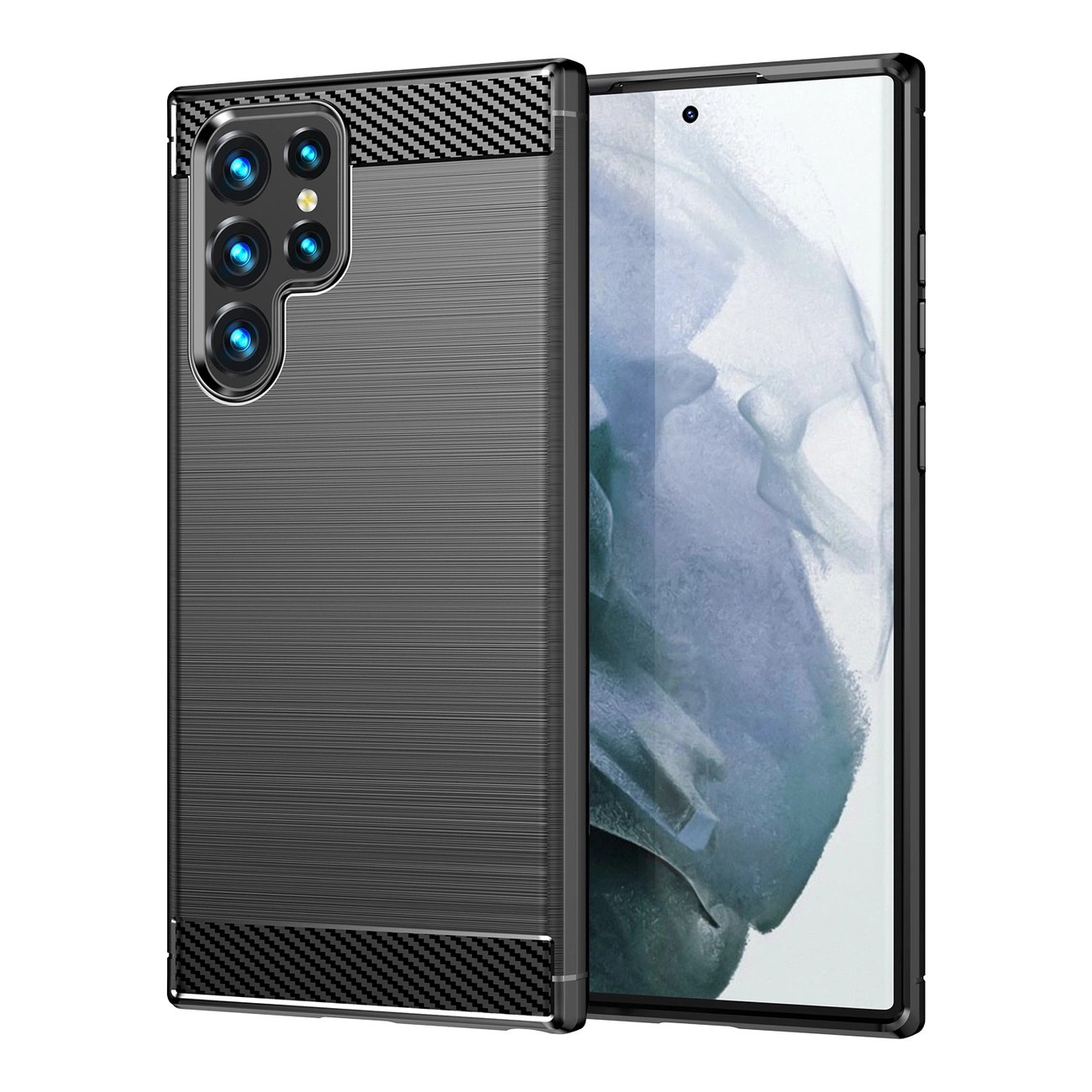 Carbon Case Flexibelt Skal Samsung Galaxy S23 Ultra