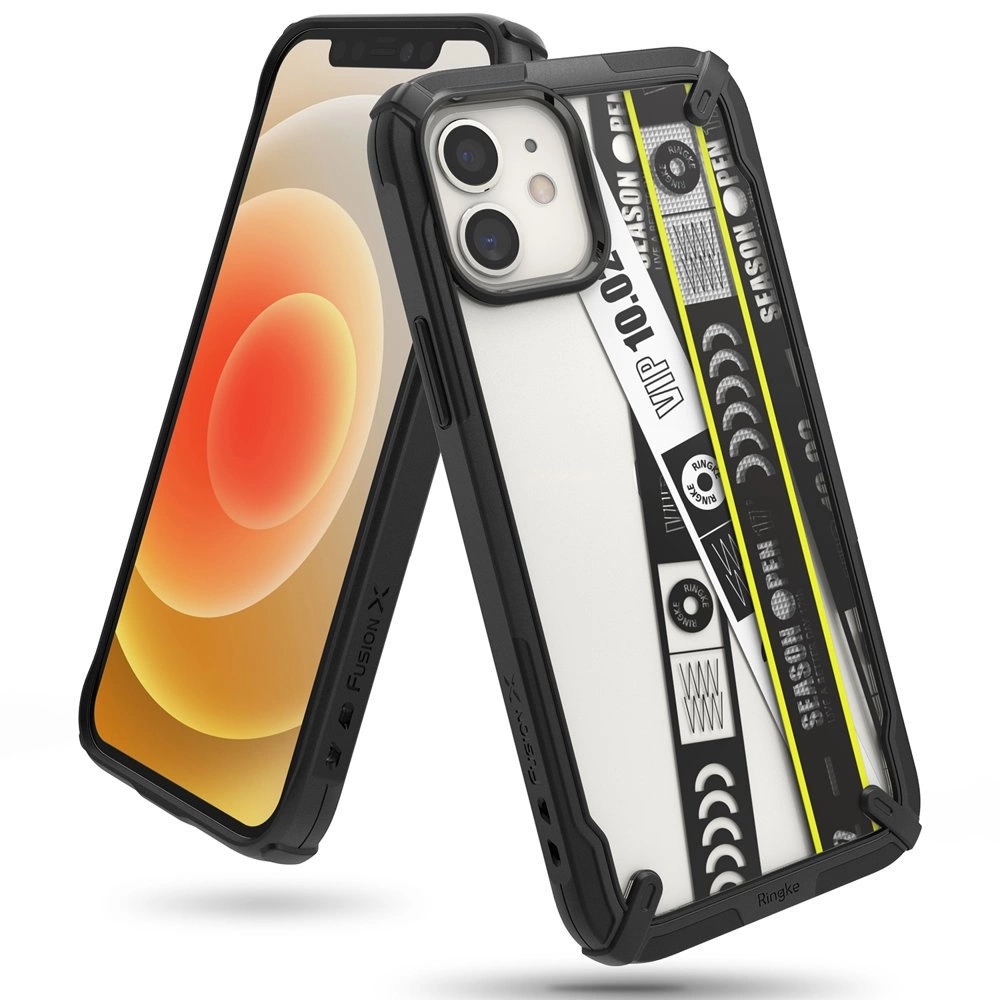 Ringke Fusion X Design Skal iPhone 12 mini - Svart