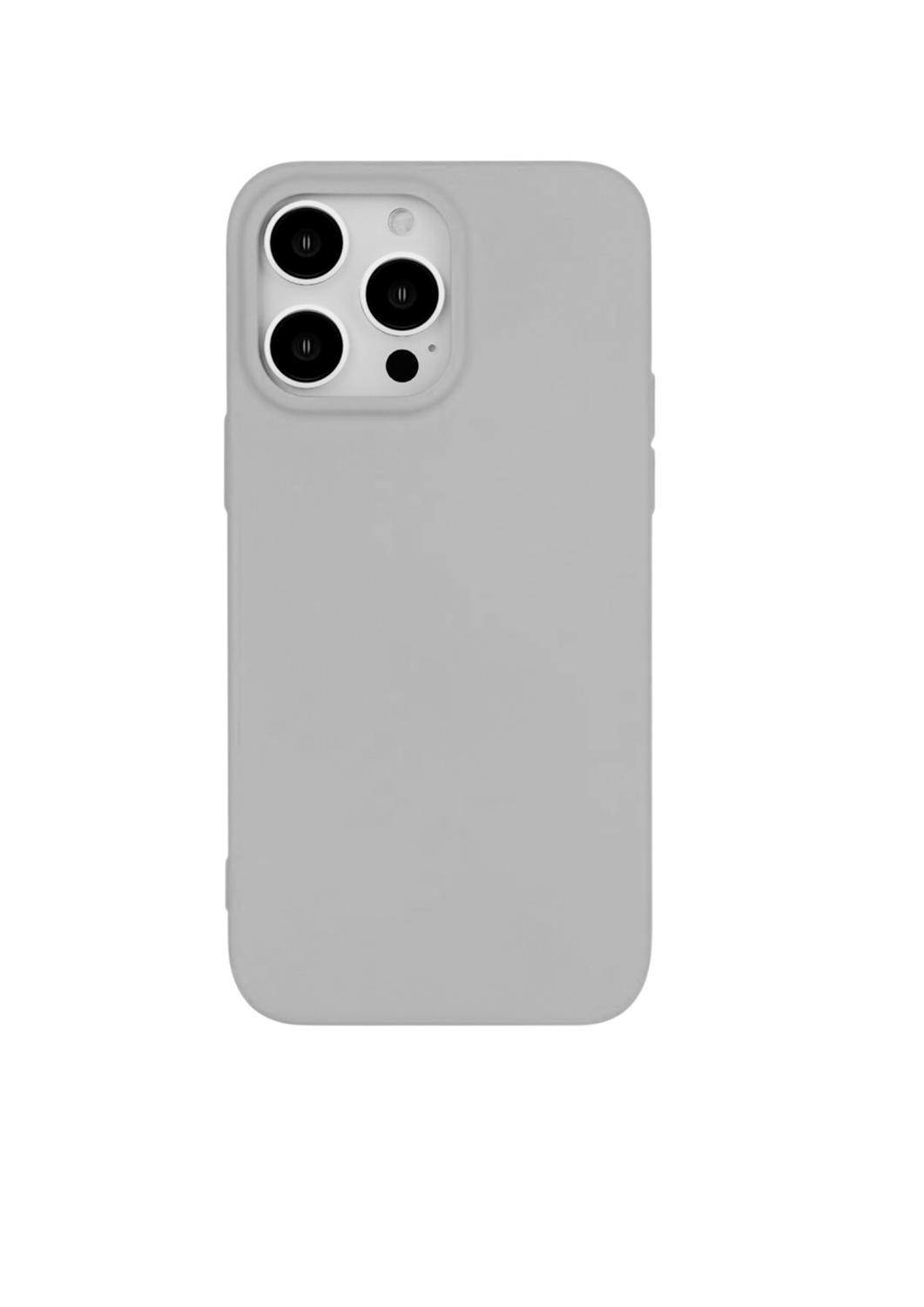 Silikonskal till iPhone 13 Pro Max Askgrå