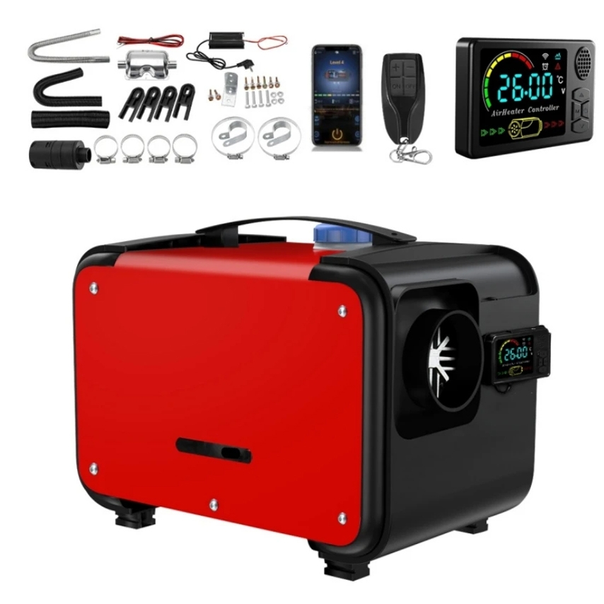 5000W 12V/24V/220V integrerad dieselluftvärmare med Bluetooth-kontroll och timerfunktion, energibesparande, tyst och säker