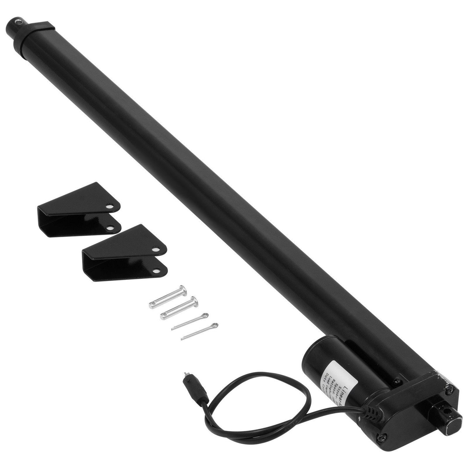 508mm slaglängd 900N 10mm/s 12V linjärt ställdon med fästen, bred användning