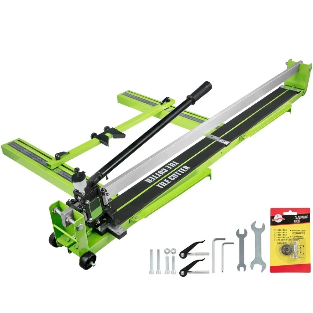 35"/900 mm manuell kakelskärare med infraröd laserpositionering, ram helt i stål, högkvalitativa knivhjul, exakt skärning