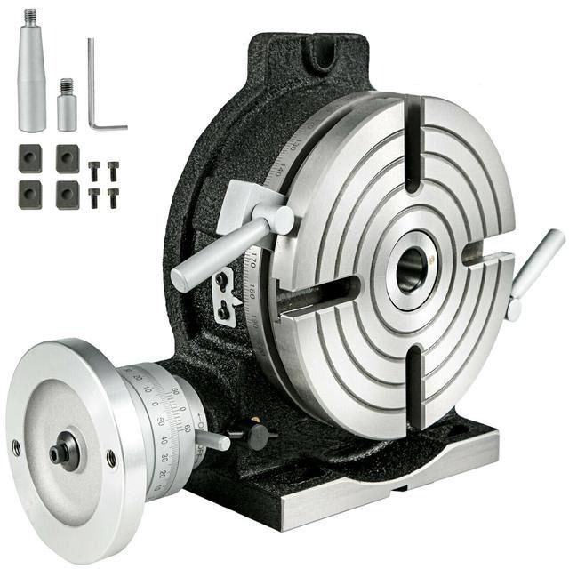 8"/200 MM 4-spår vertikalt och horisontellt roterande bord för fräsmaskin, högkvalitativ gjutning, hög precision, bred användning
