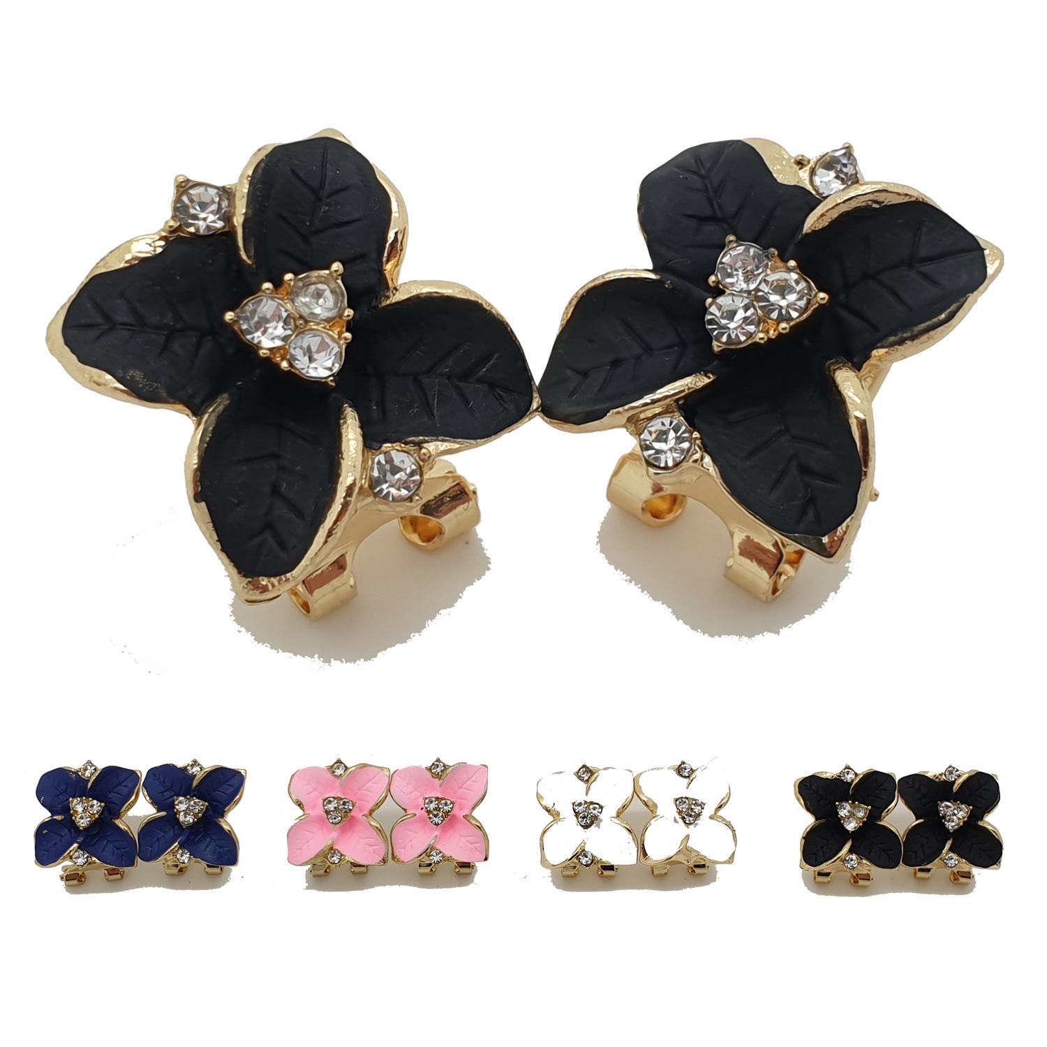 Øredobber topper studs koreansk stil blomst