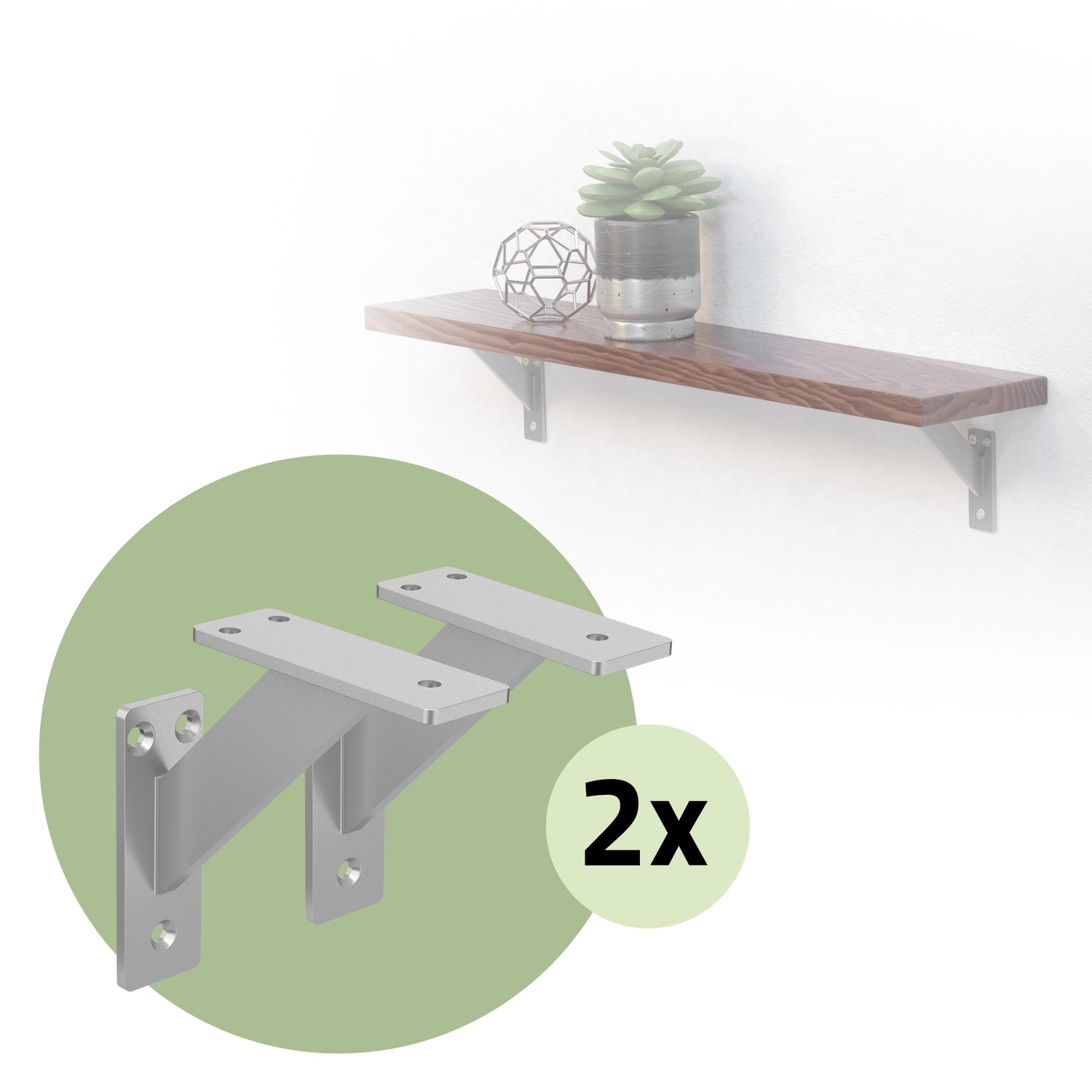Set med 4 hyllkonsoler i aluminium Hyllkonsol Hyllkonsol Hyllstöd Hyllkonsol Hyllkonsol Hyllkonsol