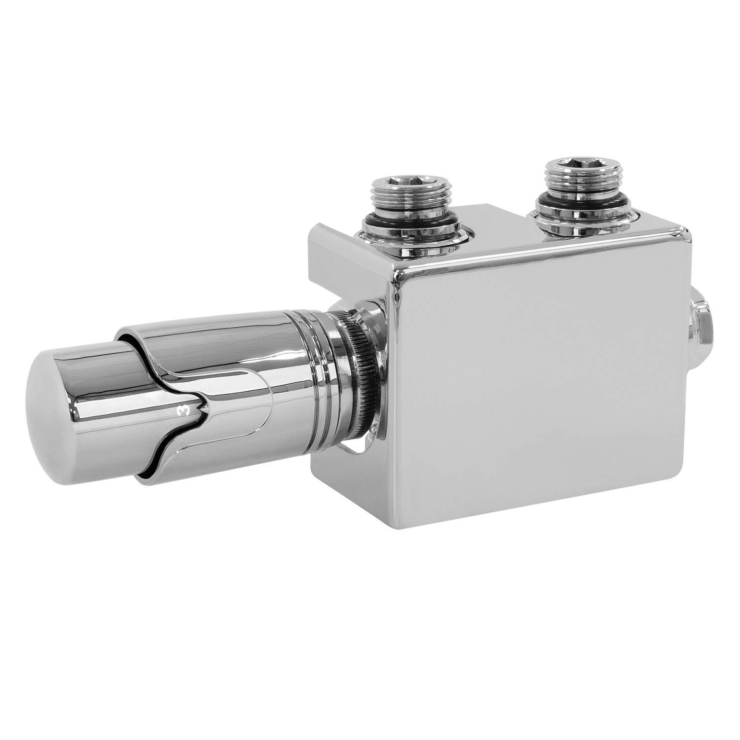 Ventil Armaturen Set Multiblock Krom Universal inkl. Termostathuvud LuxeBath
