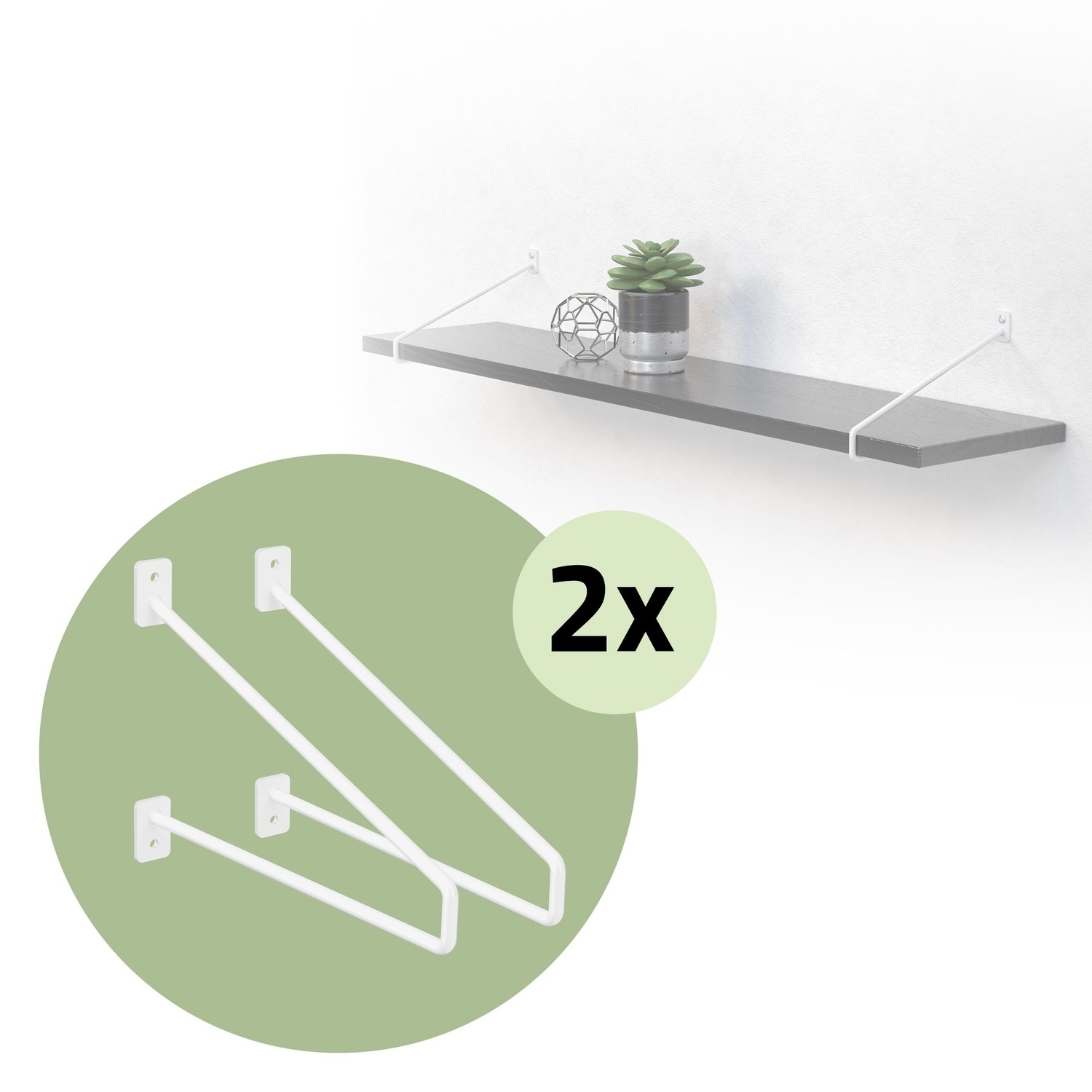 Set med 2 hyllkonsoler Hyllkonsol Hyllkonsol Hyllkonsol Väggkonsol Konsol Konsol Metall