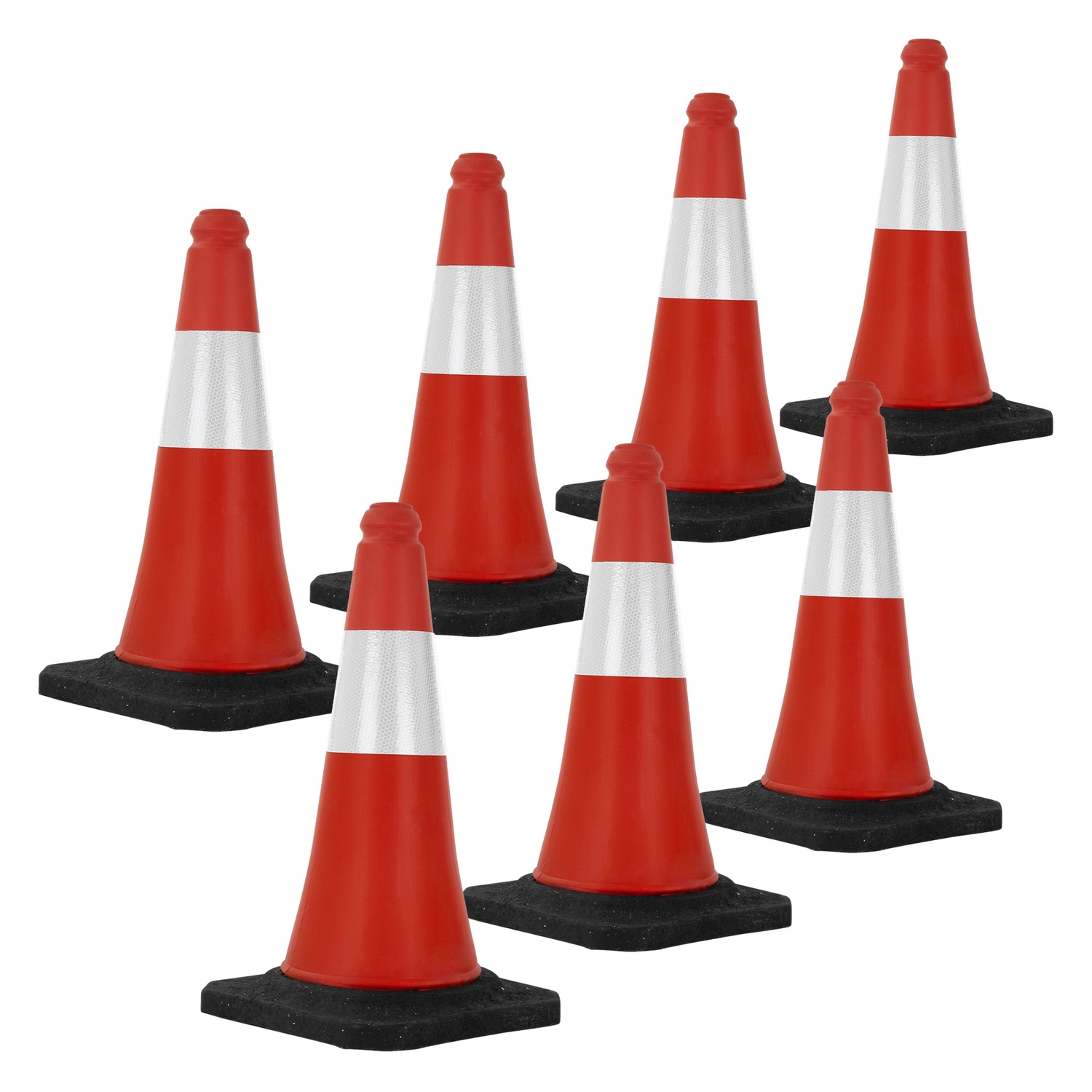 7 varoituskartion sarja Varoituskartiot Varoituskartiot Pyloni 51 cm kartio Liikennekartio