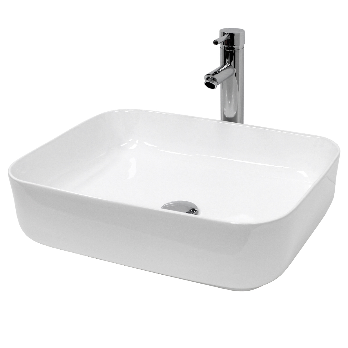Keramik diskho fåfänga bänkskivan tvättställ bassäng tvättställ 505 x 395 mm