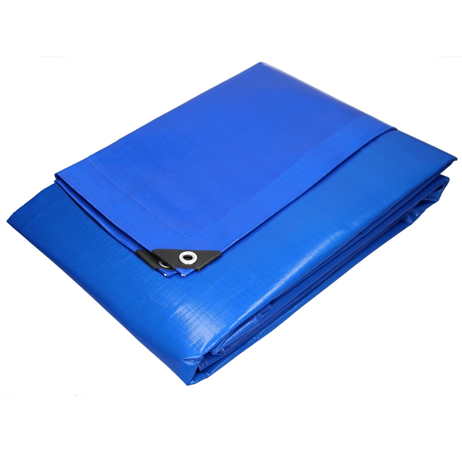 ECD Germany presenningsduk presenning med öglor 1,5x6m 9m² 260g / m² blått gjord av polyeten formbeständig vattentät rivskyddande presenning båt