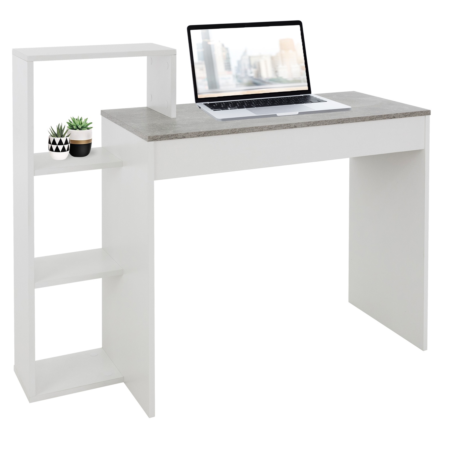 skrivbord-med-hylla-110x72x40-cm-vit-betonglook-tr-ml-design-cdon