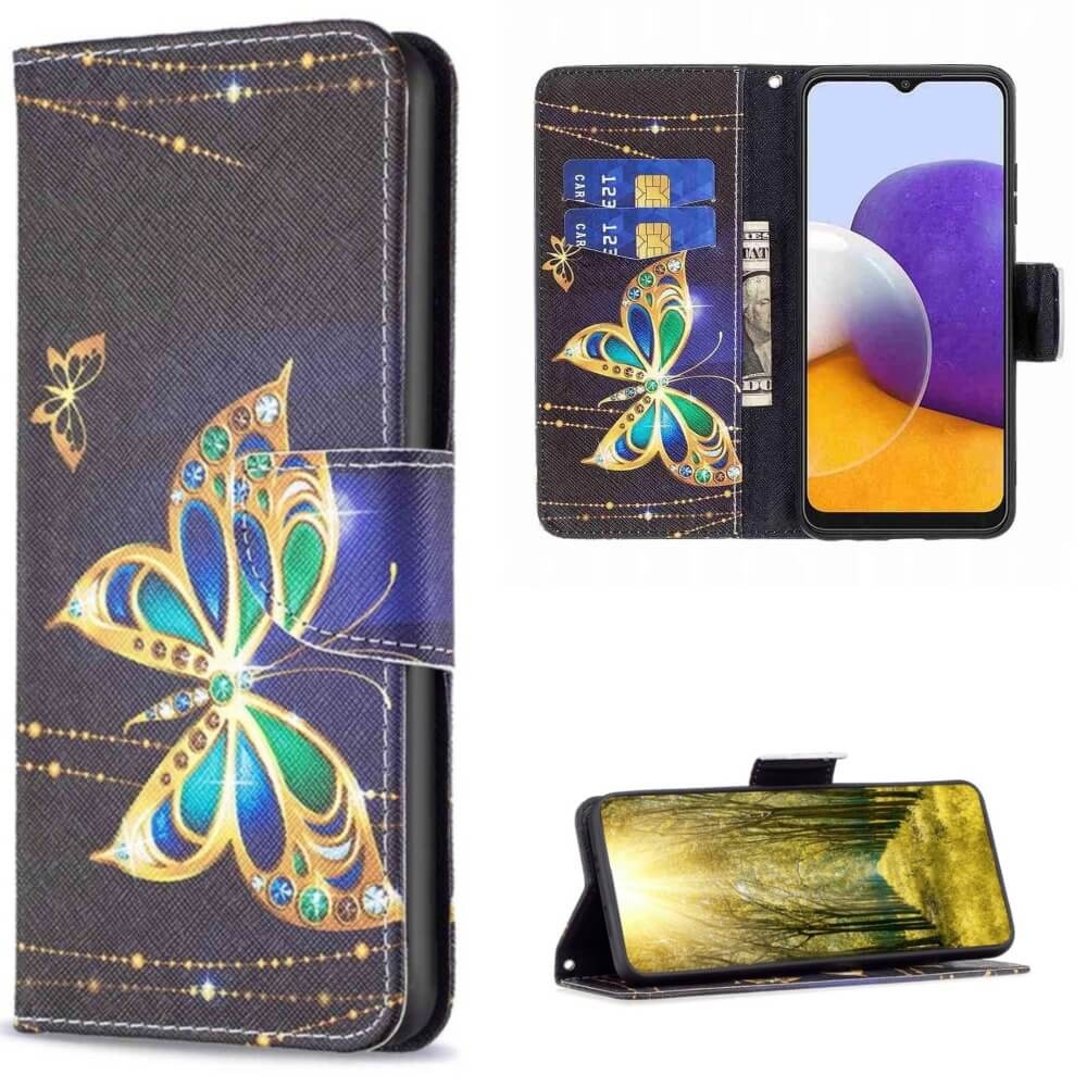 Plånboksfodral Samsung Galaxy A25 - Guldfjäril