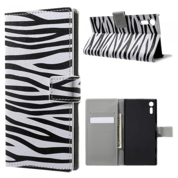 Plånboksfodral Sony Xperia XZ och XZs - Zebra