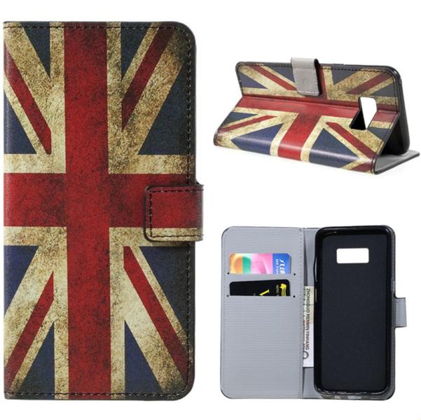Plånboksfodral Samsung Galaxy S8 Plus - Flagga UK
