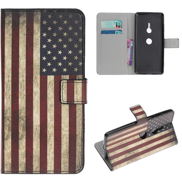 Plånboksfodral Sony Xperia XZ3 - Flagga USA