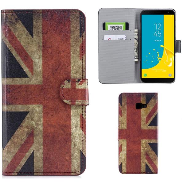 Plånboksfodral Samsung Galaxy J4 Plus - Flagga UK