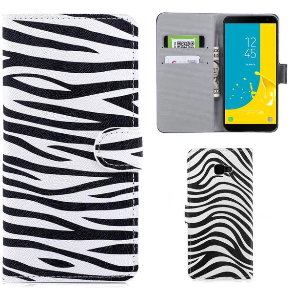 Plånboksfodral Samsung Galaxy J4 Plus - Zebra