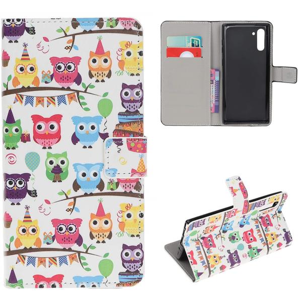 Plånboksfodral Samsung Galaxy Note 10 - Ugglor På Kalas