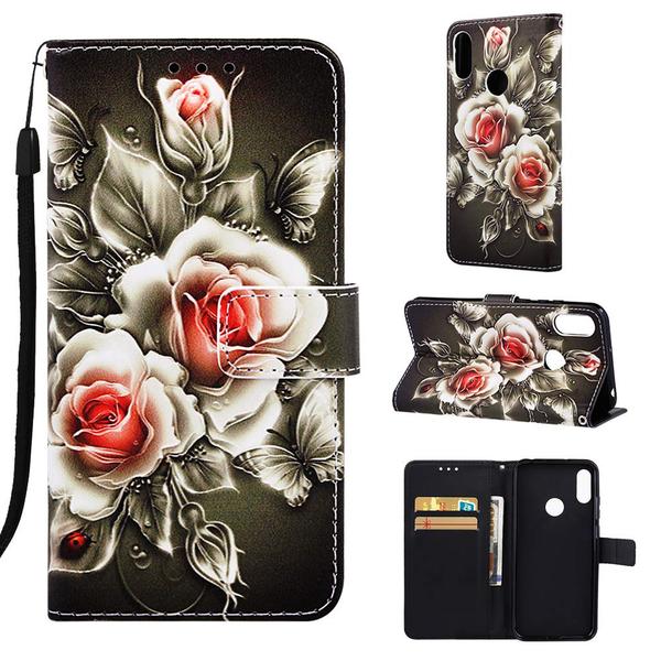 Plånboksfodral Huawei Y6 2019 – Rosor