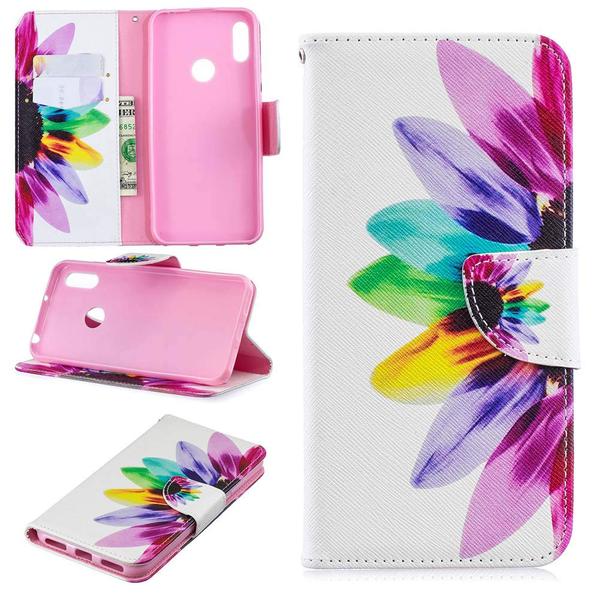 Plånboksfodral Huawei Y6 2019 – Färgglad Blomma