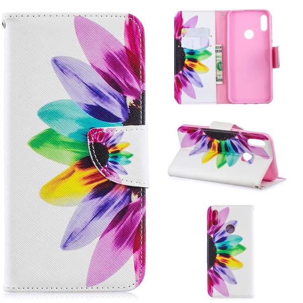 Plånboksfodral Huawei P Smart 2019 – Färgglad Blomma