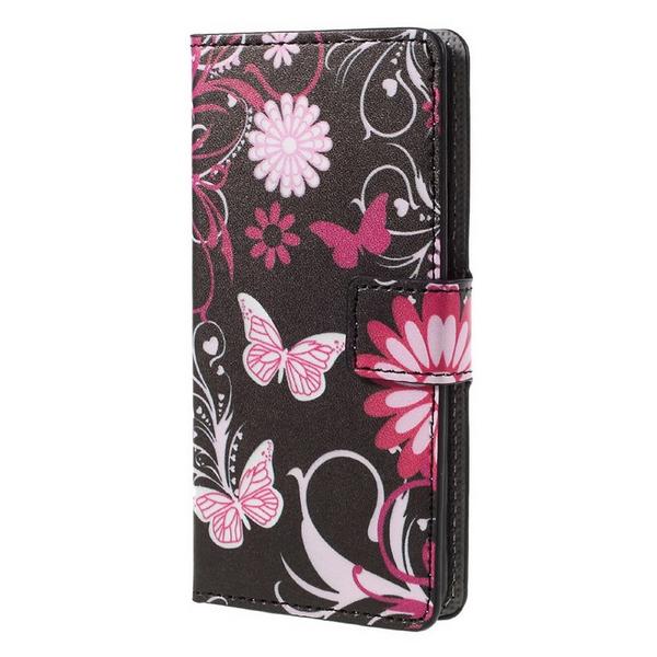 Plånboksfodral Samsung Galaxy S10 - Svart med Fjärilar