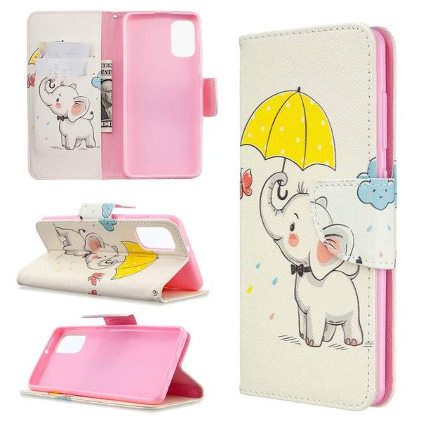 Plånboksfodral Samsung Galaxy A71 – Elefant med Paraply