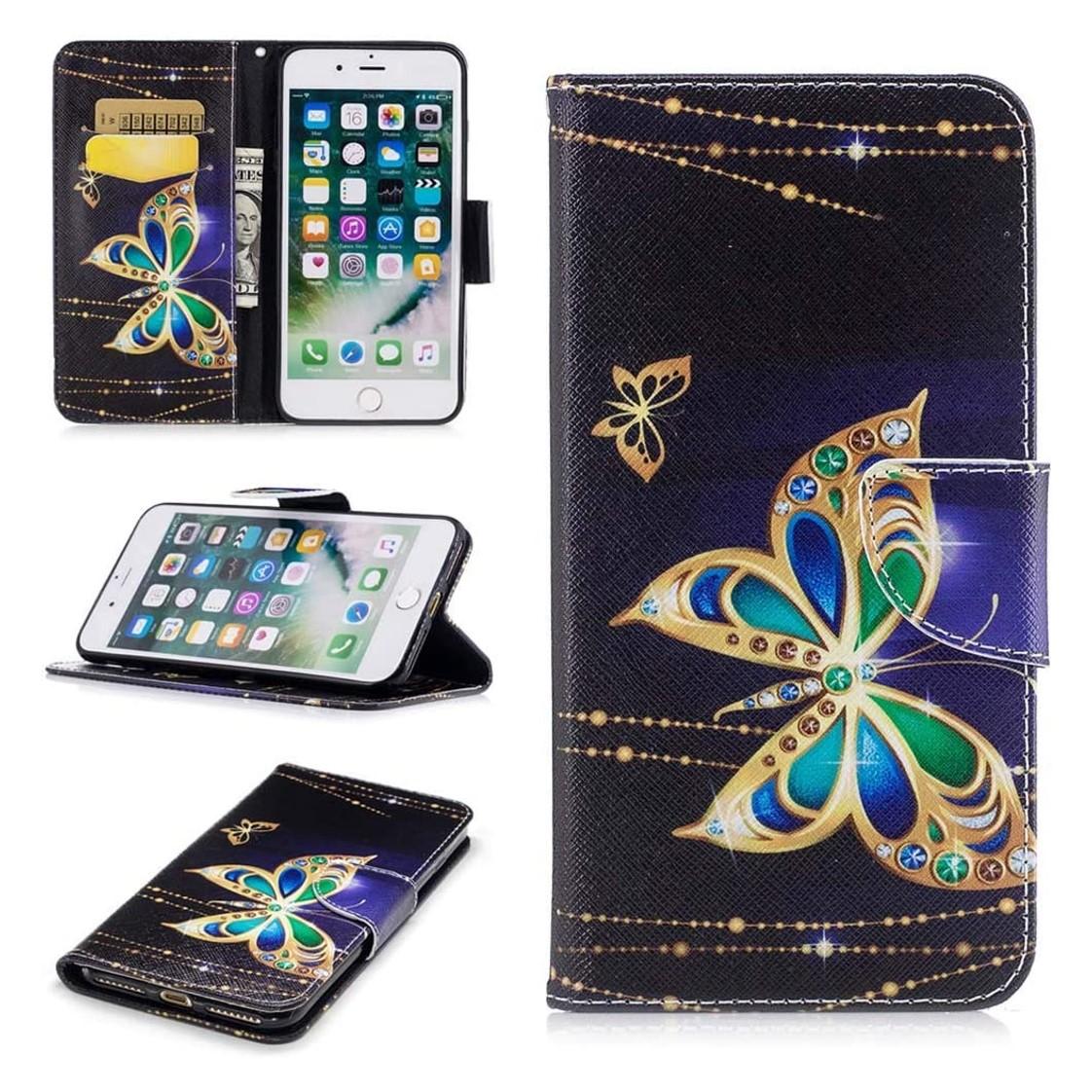 Plånboksfodral Apple iPhone 8 Plus – Guldfjäril