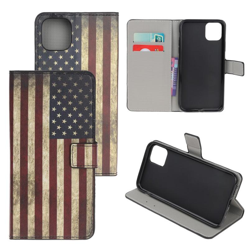 Plånboksfodral iPhone 12 Pro Max - Flagga USA