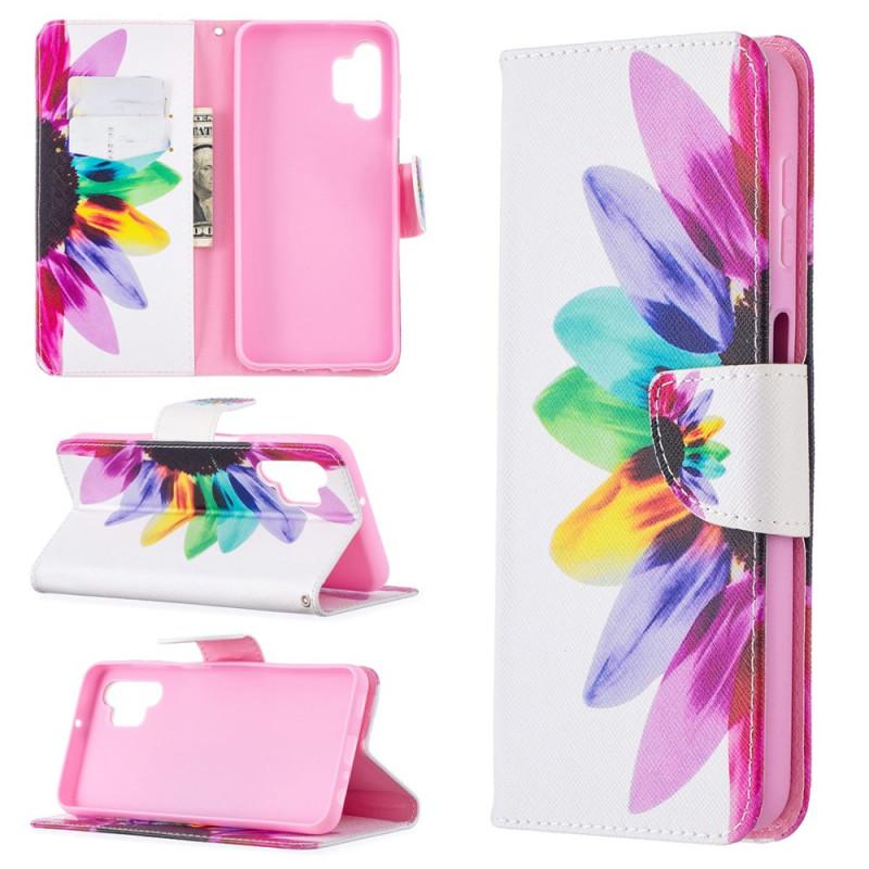 Plånboksfodral Samsung Galaxy A32 – Färgglad Blomma