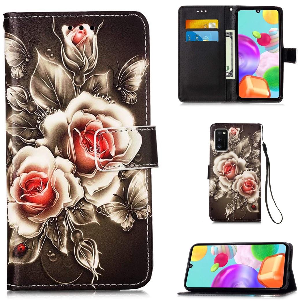 Plånboksfodral Samsung Galaxy A02s – Rosor
