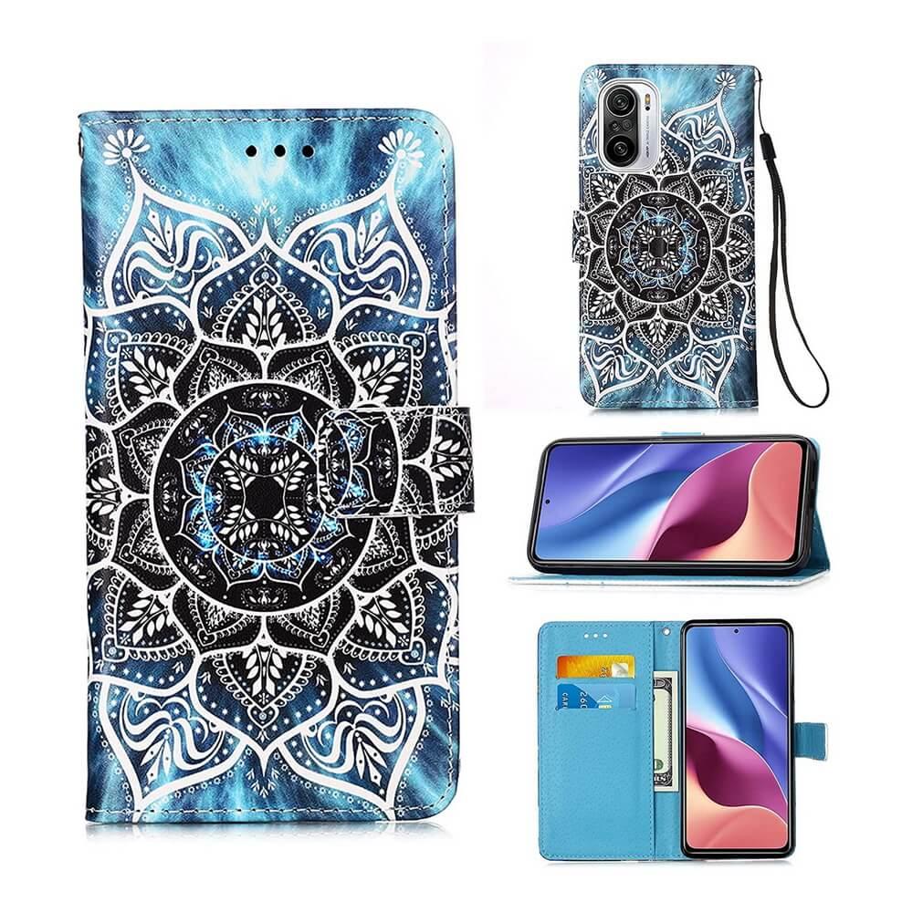 Plånboksfodral Xiaomi Mi 11i - Blå Mandala